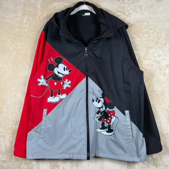 Disney Jackets & Blazers - Disney Jacket 2XL Mickey & Minnie Mouse Detachable Hood 2019 Bradford Exchange